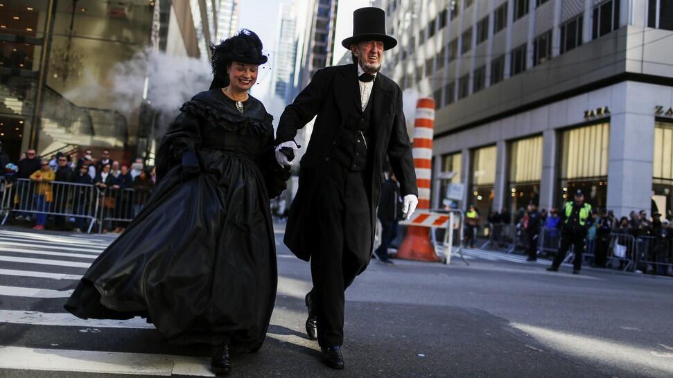 Ada Abraham Lincoln di Parade Columbus Day New York!