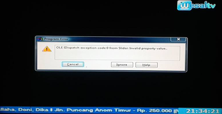  (Share) Penampakan Stasiun TV Error (Bukan Error Biasa Atau Typo )