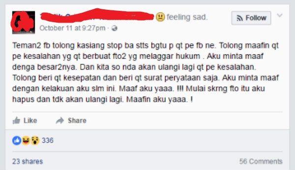 Foto pasangan sejenis di Manado berujung penangkapan