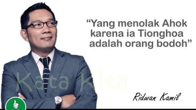 Ridwan Kamil Protes Dicatut dalam Meme Dukung Ahok