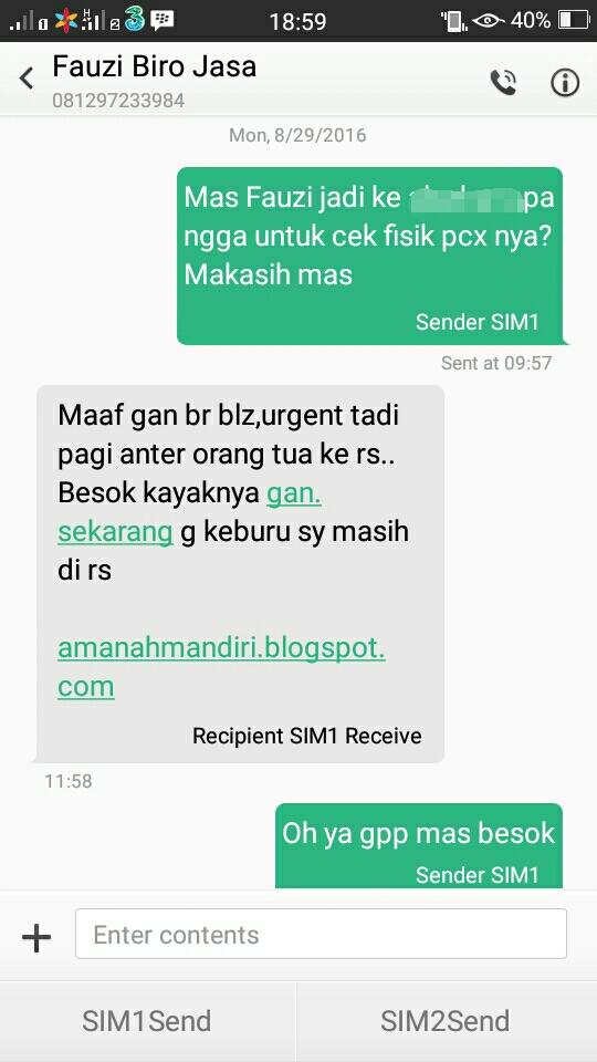 Hati-hati dengan Biro Jasa Amanah Mandiri a/n Fauzi sangat tidak rekomendid