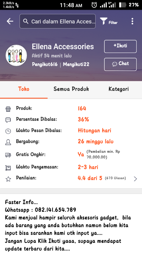 Tidak Profesional, seller di Shopee membatalkan sepihak pesanan saya