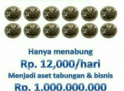 Modal Bisnis HANYA 12 Ribu per hari