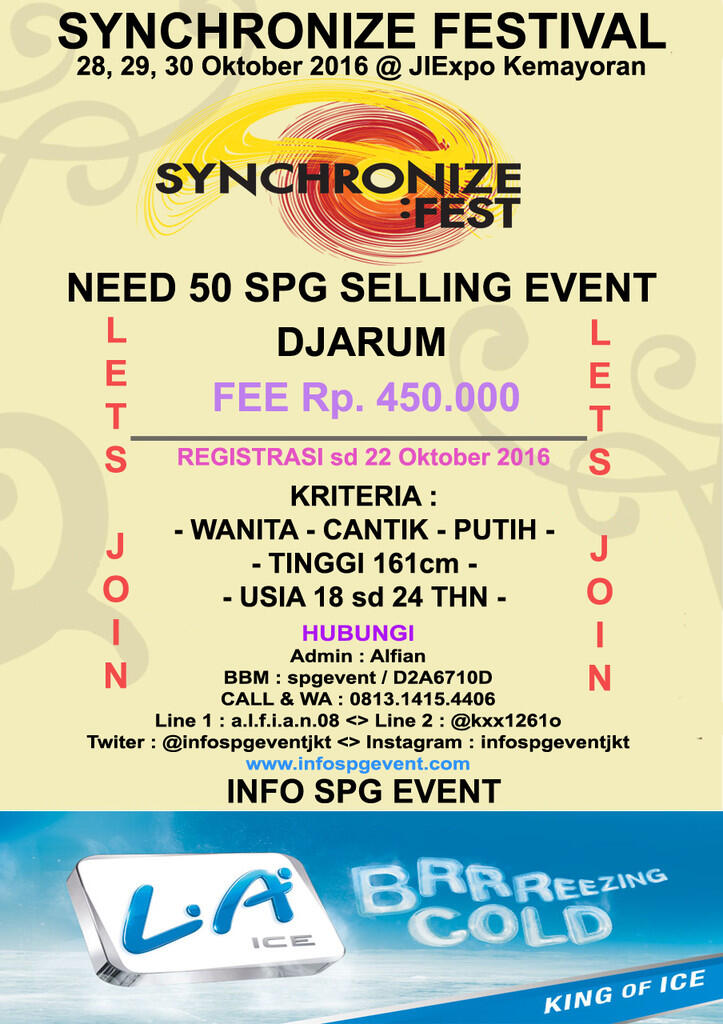 SPG EVENT SYNCHRONIZE FESTIVAL DJARUM JIExpo Kemayoran