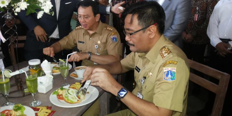 Ahok Minta Halaman Kantor-kantor Wali Kota Jadi Tempat Berjualan PKL Saat Malam