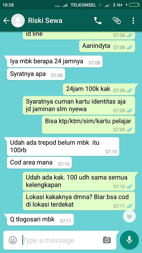 Help gan, nyewa kamera dibawa kabur