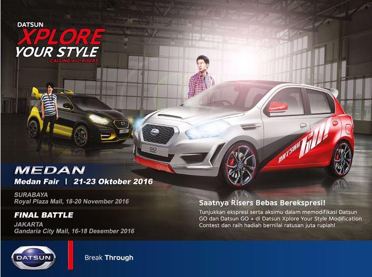 Mau liat Raja Modifikasi, minggu ini 21-23 Datsun Xplore Your Style, No TICKETING!