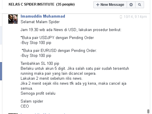 TRADING BERJAMAAH SPIDERMAN TRADER SAATNYA PROFIT TANPA ROBOT!