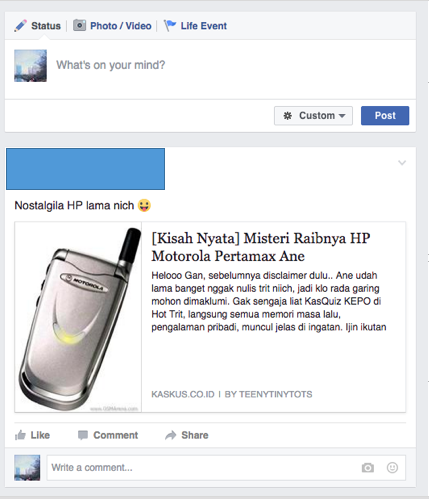 &#91;Kisah Nyata&#93; Misteri Raibnya HP Motorola Pertamax Ane