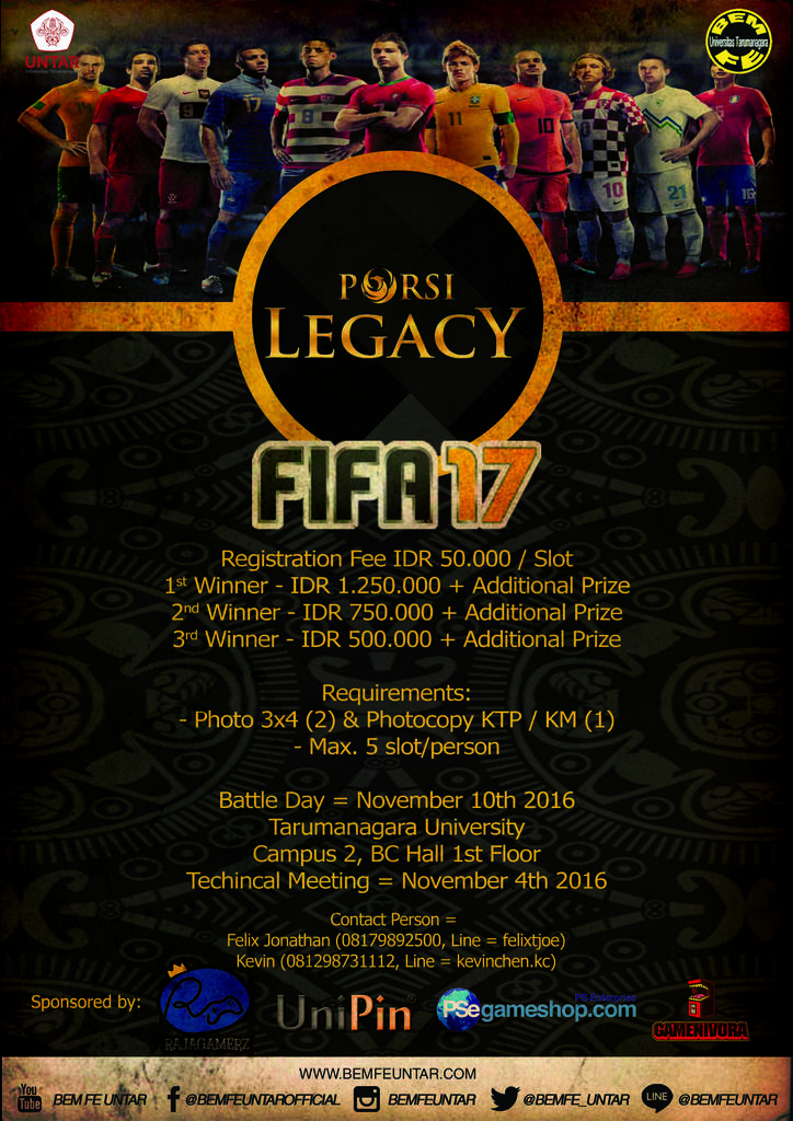 FIFA 17 COMPETITION By BEM FE UNTAR