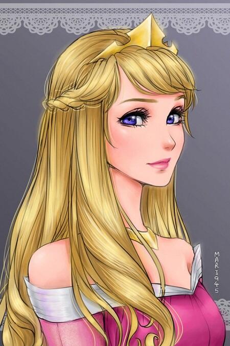 Ini Dia Penampilan Disney Princess Kalo Jadi Tokoh Anime