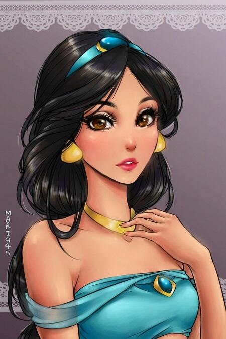 Ini Dia Penampilan Disney Princess Kalo Jadi Tokoh Anime