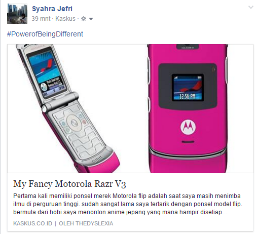 My Fancy Motorola Razr V3