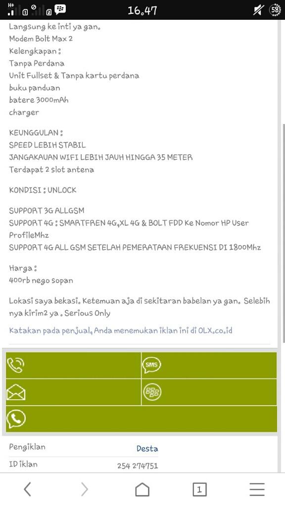 Penipuan OLX An. Yacub Achmadi