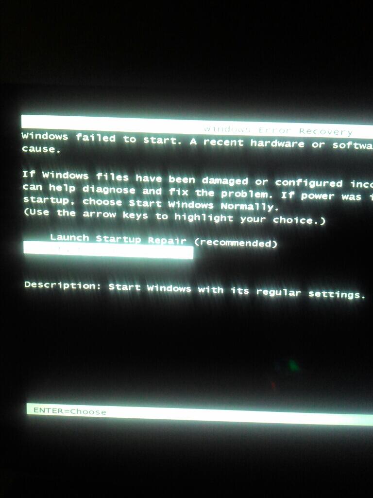 [HELP] PC Running muncul logo windows &amp; blank screen 