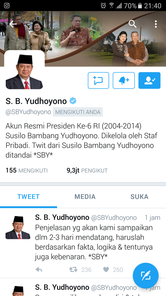 SBY akan Buka Suara Soal Dokumen TPF Munir