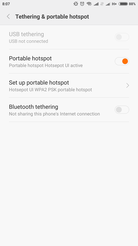 Tethering Mobile Hotspot