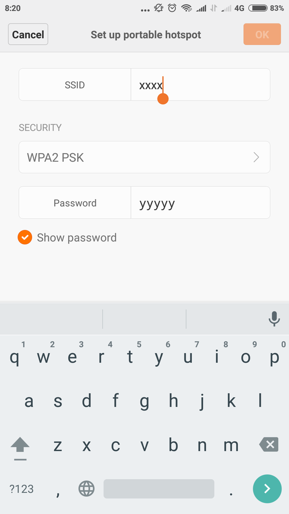 Tethering Mobile Hotspot