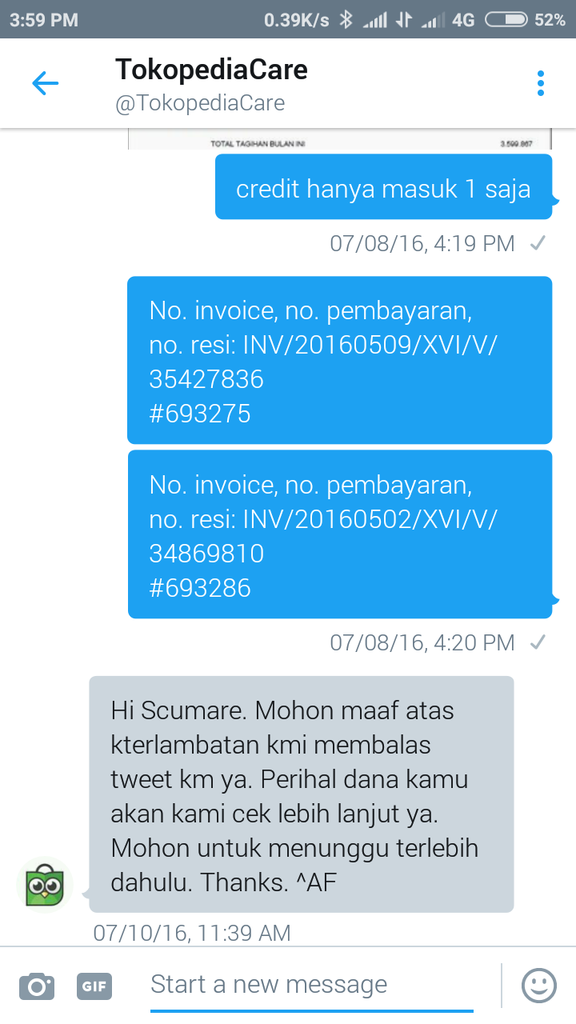TOKOPEDIA Pengembalian LIMIT CC sangat LAMBAN bikin kesel