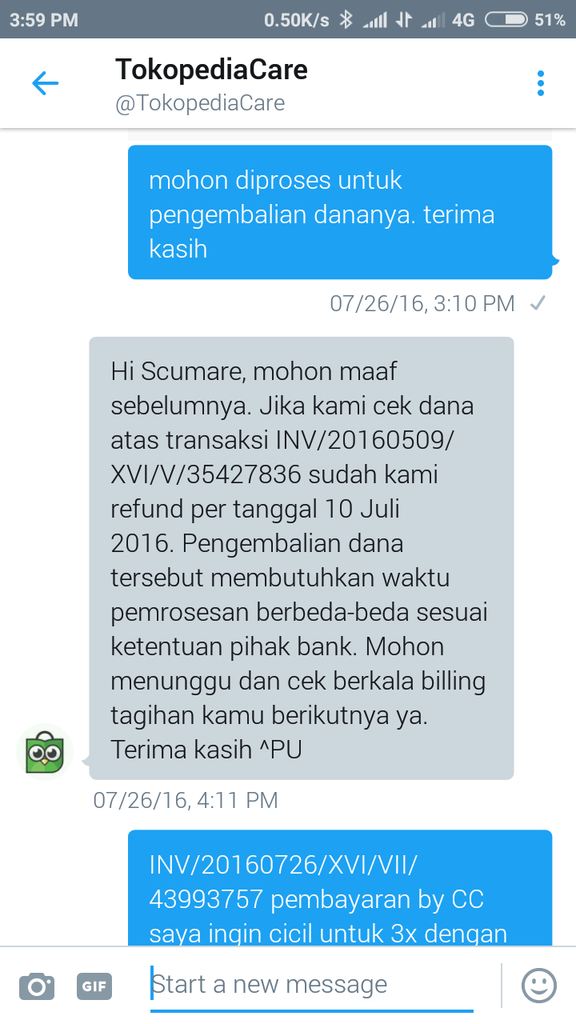 TOKOPEDIA Pengembalian LIMIT CC sangat LAMBAN bikin kesel