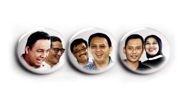 3 Pasangan Resmi Jadi Cagub-Cawagub DKI, Kampanye Mulai 28 Oktober