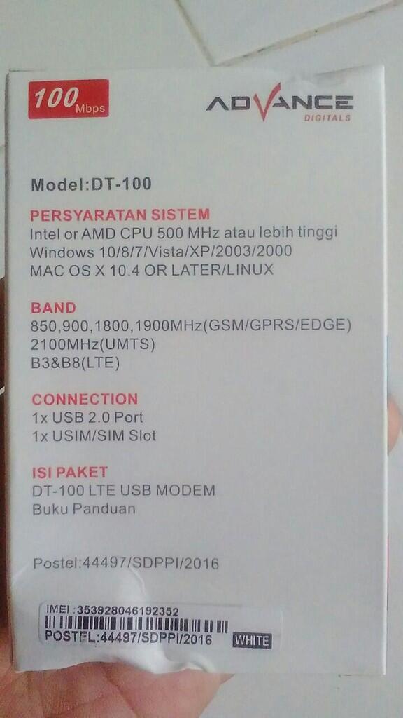 &#91;REVIEW&#93; ADVANCE DT-100 modem 100Mbps 4g lte all gsm basic untuk ordinary user