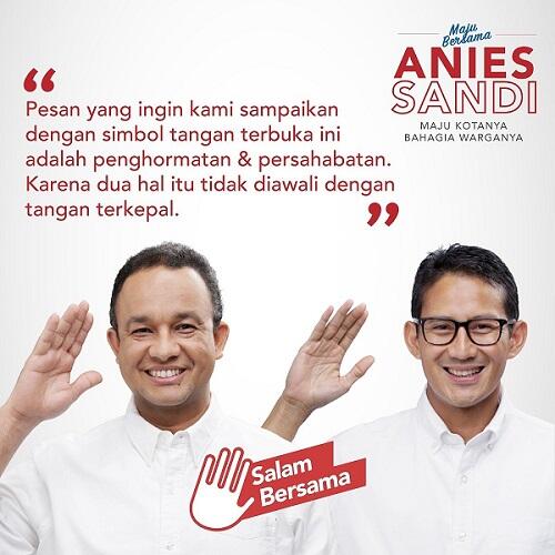 Nomor Urut 3, Sandiaga Kenalkan Senyum 3 Jari