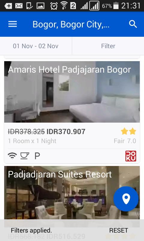 Gratis voucher hotel Rp 300.000 utk sewa/booking kamar Hotel di Seluruh Indonesia
