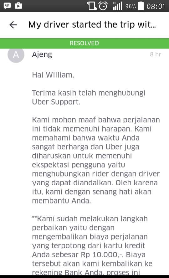 Surat Terbuka Uber (Tolong Refund Dana Saya)