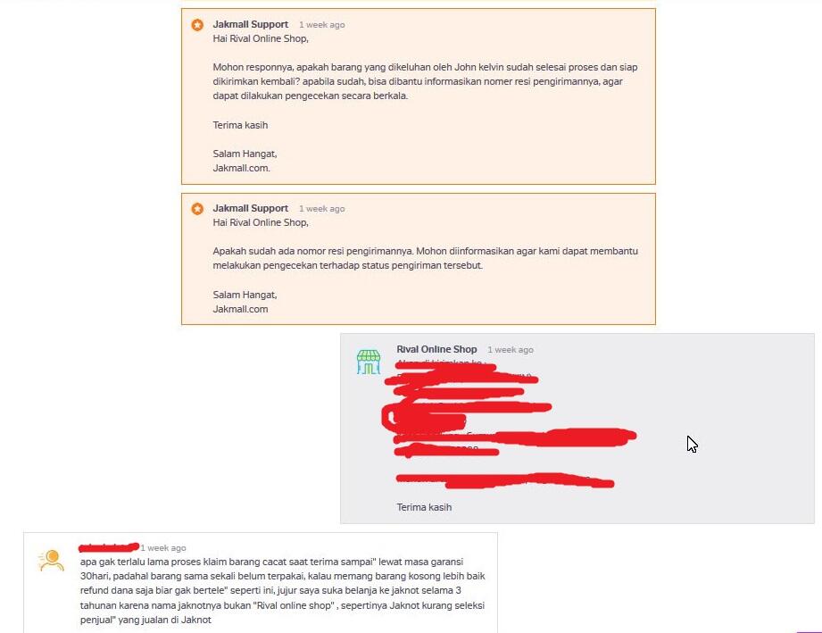 JAKNOT ATAU JAKMALL KURANG SELEKTIF ALIAS TIDAK KETAT TERHADAP SELLER&quot; DI DALAMNYA