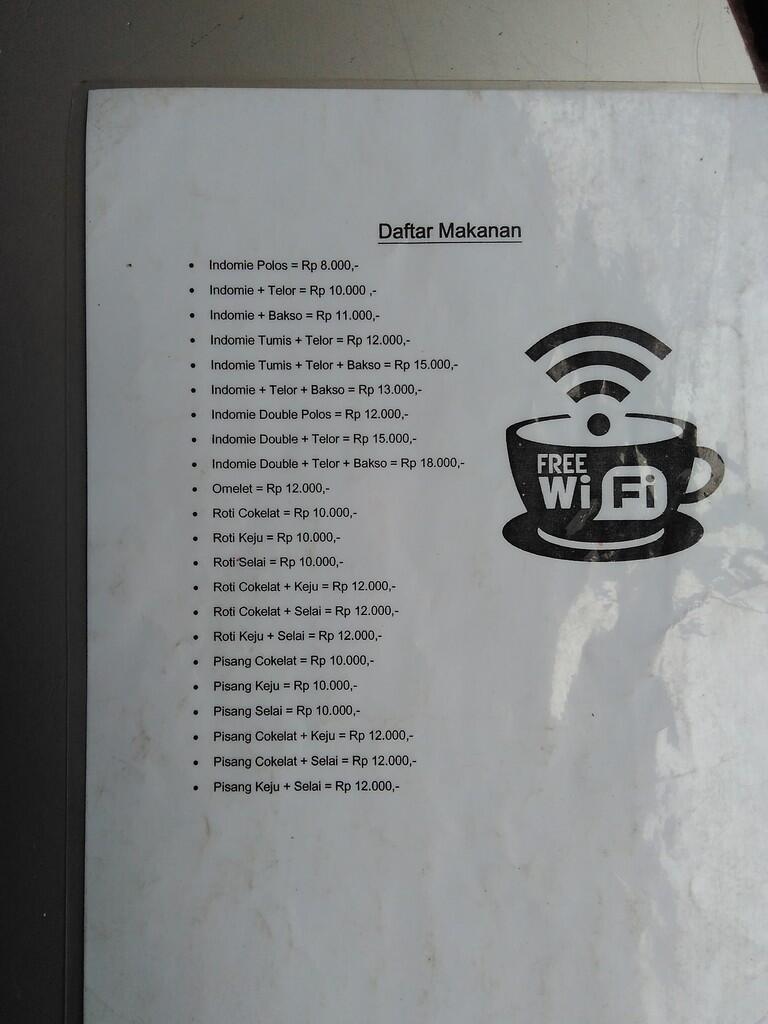 Fenomena Warkop dengan fasilitas wifi