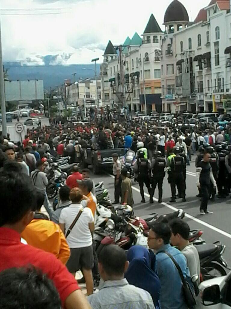 Kapolres Manado Tegaskan Pengamanan Demo Berjalan Baik