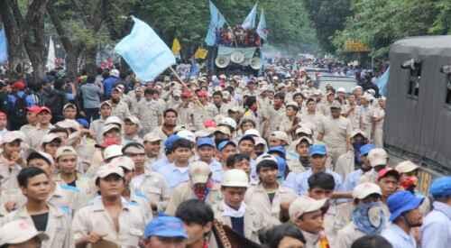 Buruh Ancam Tutup Tol Jika UMP Jakarta Rp3,3 Juta

