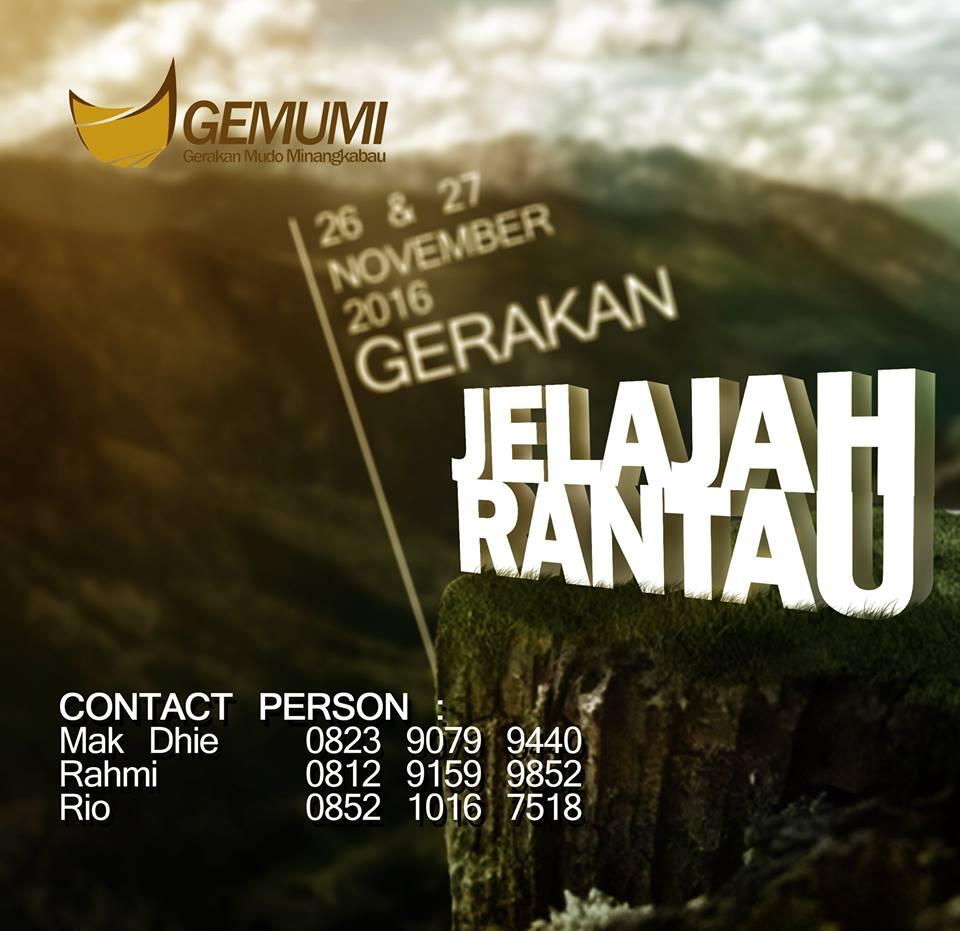 Gerakan Jelajah Rantau By Gerakan Mudo Minang (GEMUMI)