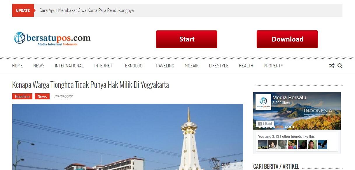 Kenapa Warga Tionghoa Tidak Berhak Punya Hak Milik Di Yogyakarta