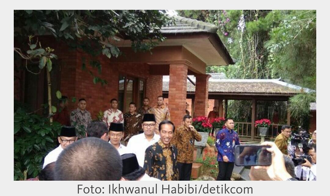 Presiden Jokowi Temui Prabowo di Hambalang Siang Ini