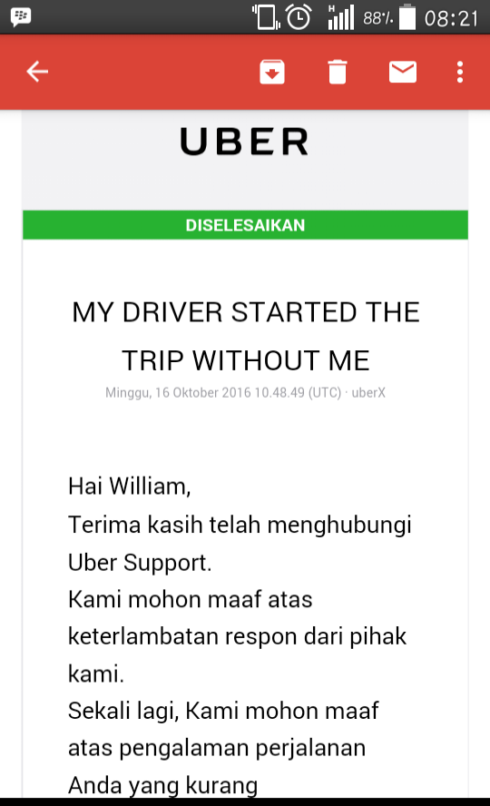 Surat Terbuka Uber (Tolong Refund Dana Saya)