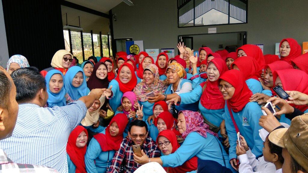 Ahok di Kebagusan, Kunjungi TK Hingga Diskusi Banjir