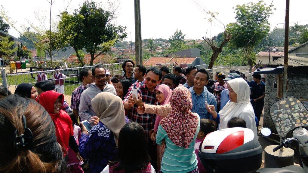 Ahok di Kebagusan, Kunjungi TK Hingga Diskusi Banjir