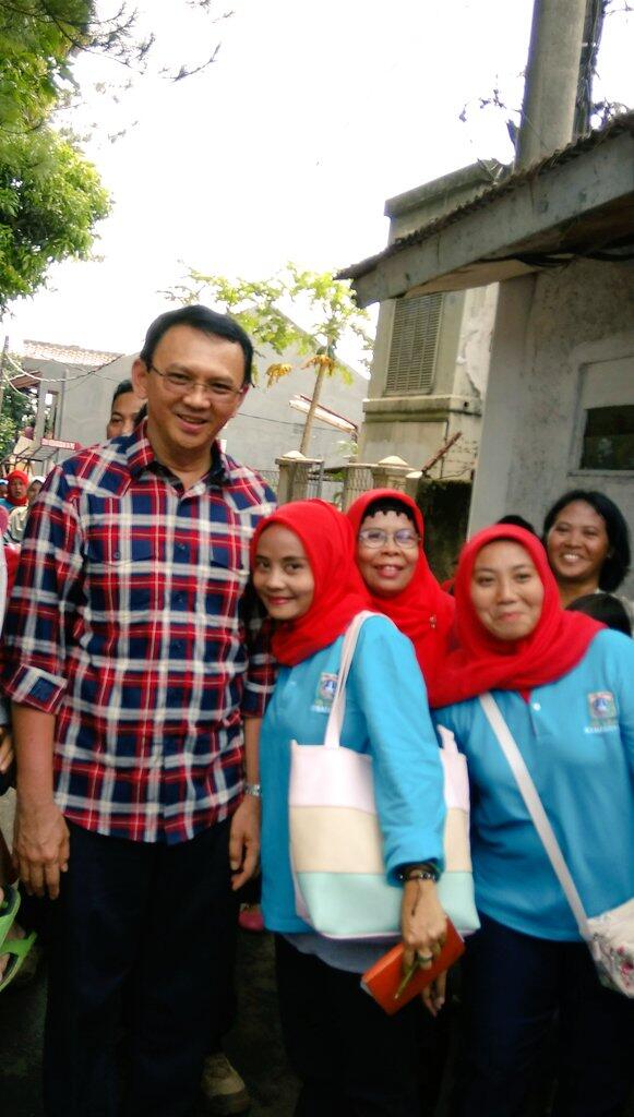 Ahok di Kebagusan, Kunjungi TK Hingga Diskusi Banjir