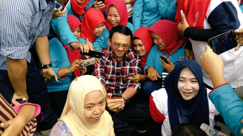 Ahok di Kebagusan, Kunjungi TK Hingga Diskusi Banjir