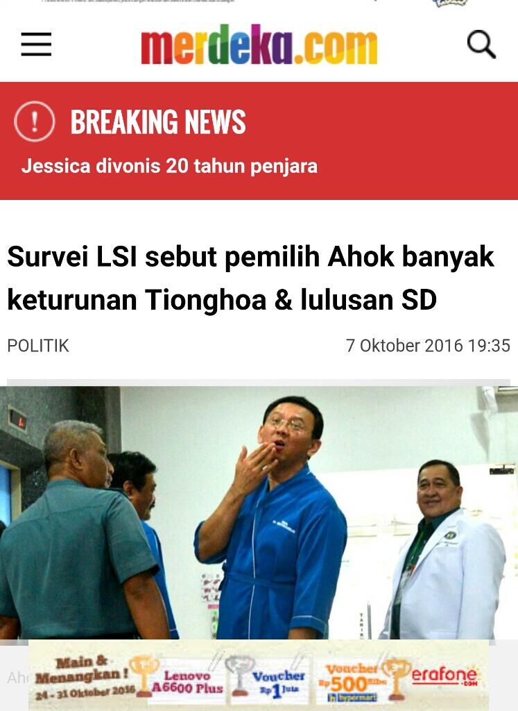 Blusukan di Lenteng Agung, Ahok Disambut Demo Tolak Penista Agama