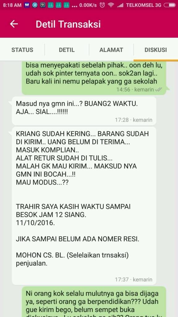 &#91;MODUS PENIPUAN BARU&#93; di Bukalapak