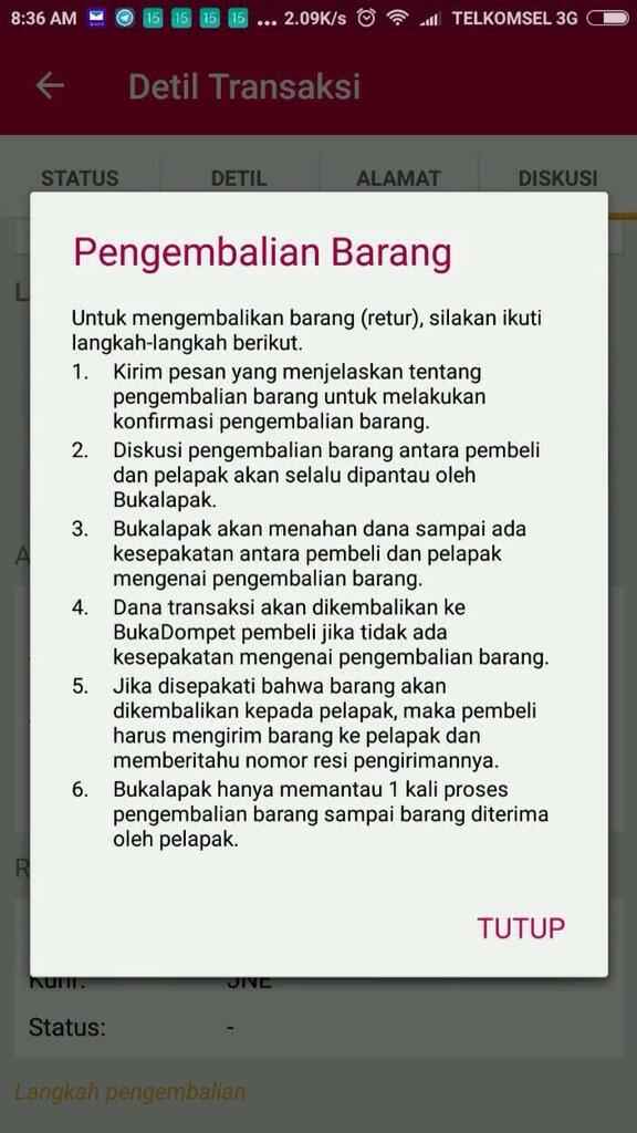 &#91;MODUS PENIPUAN BARU&#93; di Bukalapak