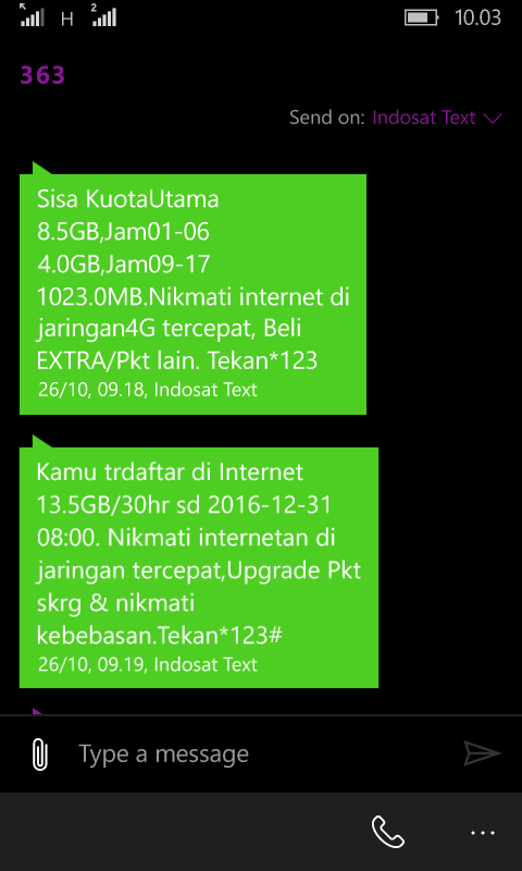 Paket Data Internet Indos** Tiba-Tiba Hilang