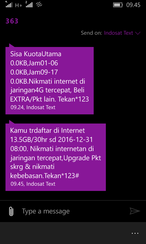 Paket Data Internet Indos** Tiba-Tiba Hilang