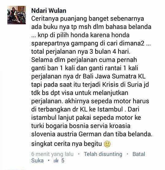 Bule Mudik Bali - Belanda Naik Honda Supra X 125