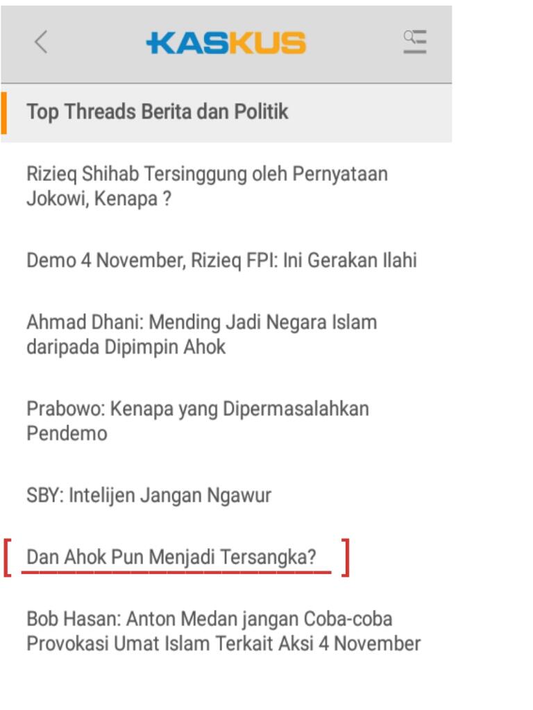 
Dan Ahok Pun Menjadi Tersangka?