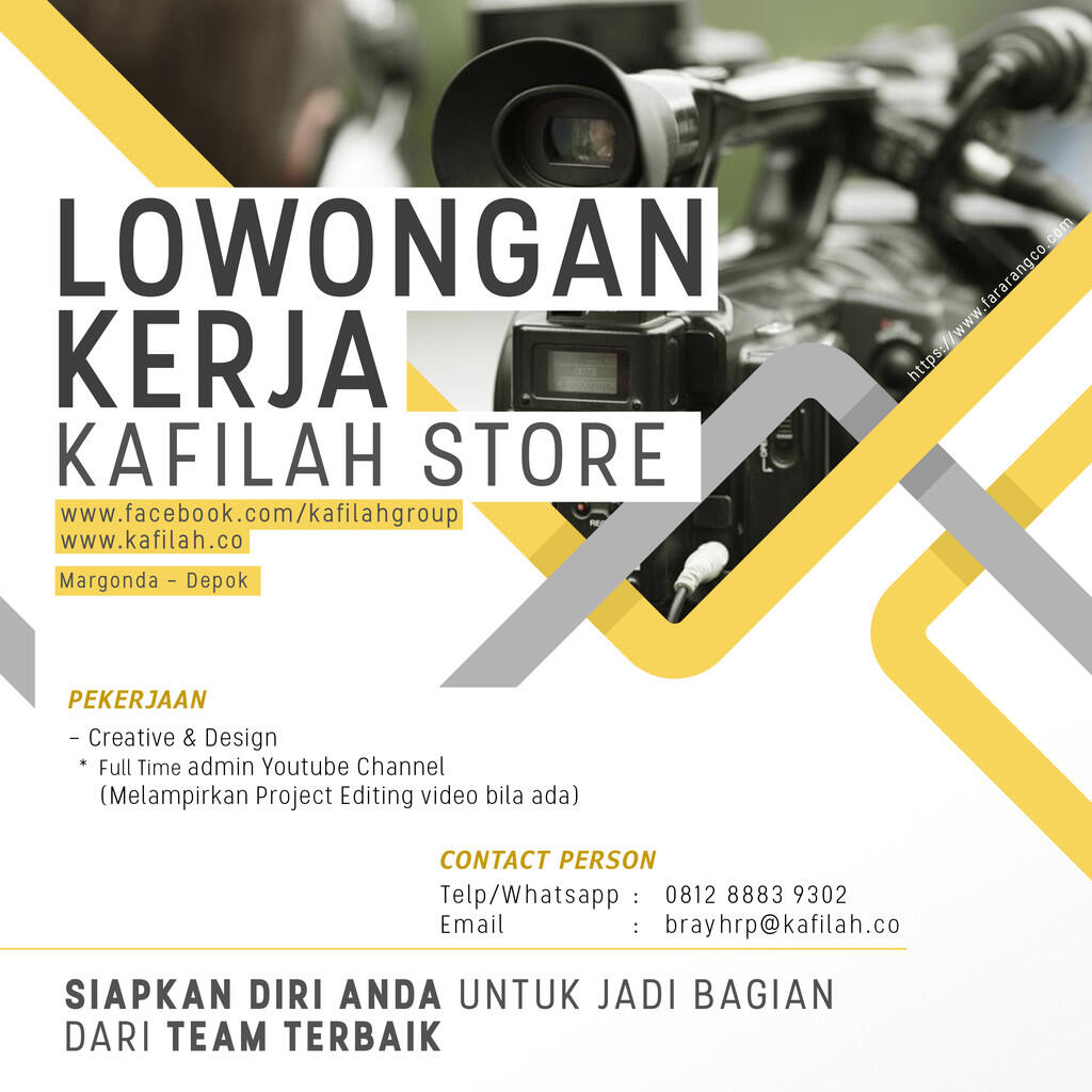 LOWONGAN KERJA KAFILAH STORE