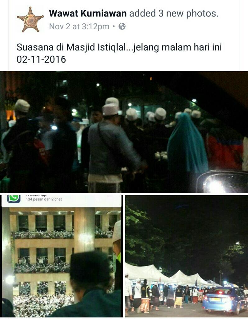 Begini Suasana Istiqlal Sehari Jelang Demo 4 November

